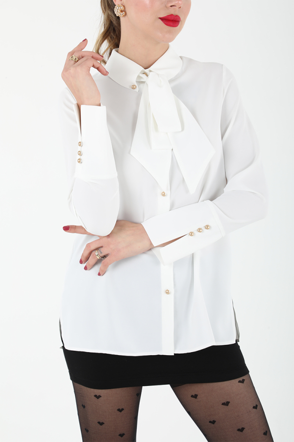 FULAR DETAYLI BLUZ EL-1746 - 7