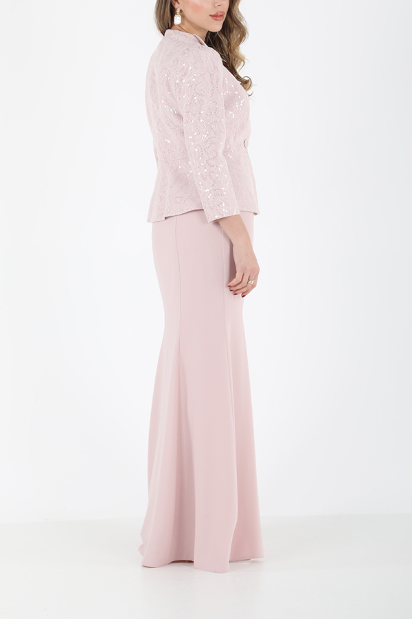 SATEN GARNİLİ FRANSIZ GÜPÜRLÜ SET EL-2592 - 19
